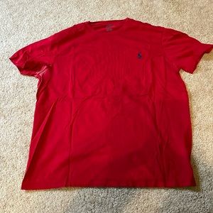 Men’s red polo T-shirt